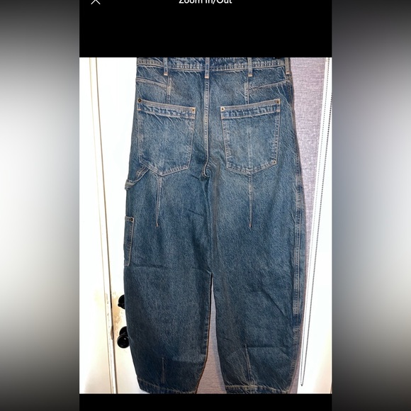 Free people We The Free Loren high rise carpenter Barrel Jeans - 27 - Picture 8 of 8
